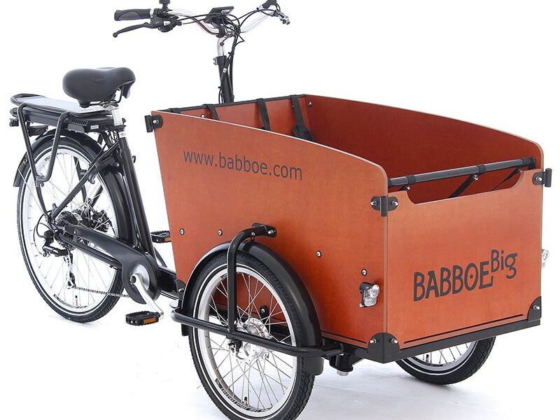 Vélo cargo DOG E BABBOE triporteur électrique