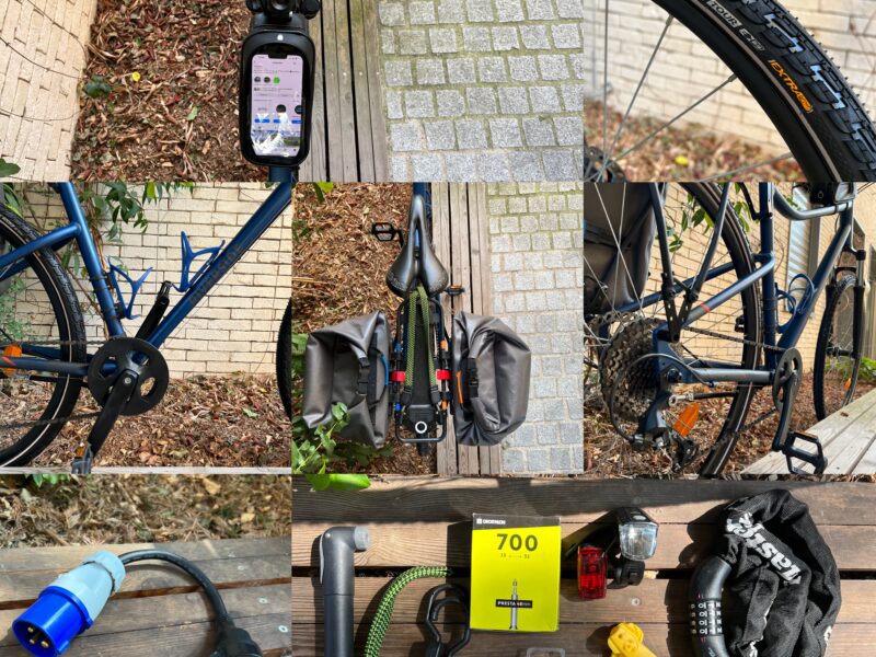 Location vélo voyage taille S avec équipements inclus