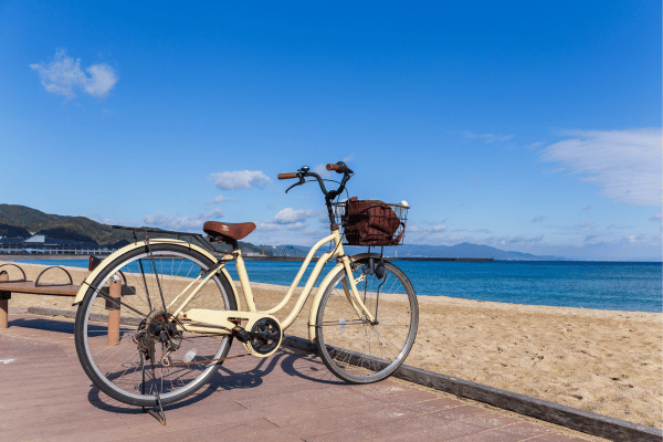 Location vélo homme et femme sur l'Ile-de-Ré